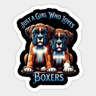 Boxer Love Tee - Perfect for Dog Enthusiasts Sticker